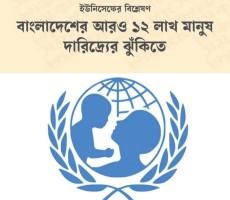 ইউনিসেফের বিশ্লেষণ বাংলাদেশের আরও ১২ লাখ মানুষ দারিদ্র্যের ঝুঁকিতে